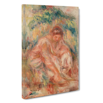 Seated Woman Vol.3 by Pierre-Auguste Renoir - Wrapped Canvas Painting