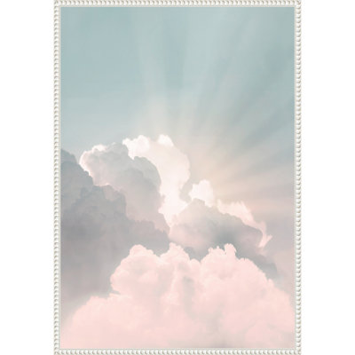 «Sky God Rays Christian Art» par Kathrin Pienaar, reproduction d'art sur toile encadrée