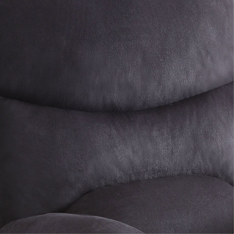 Fauteuil inclinable sophistiqué en tissu tissé pour une expérience de détente ultime, Noir