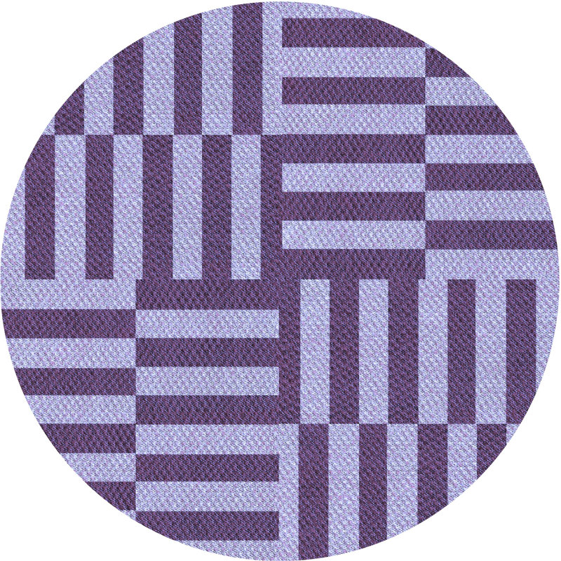Striped Indoor Rug, Square 4'