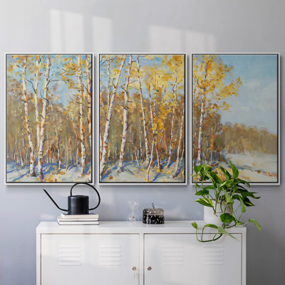 Arbres d'automne - Toile encadrée multi-pièces