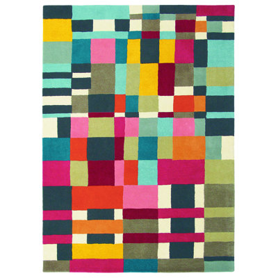 Estella Geometric Wool Hand Woven Area Rug