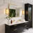 1-Light LED Gold Acrylic Flush Mounted Wall Sconce