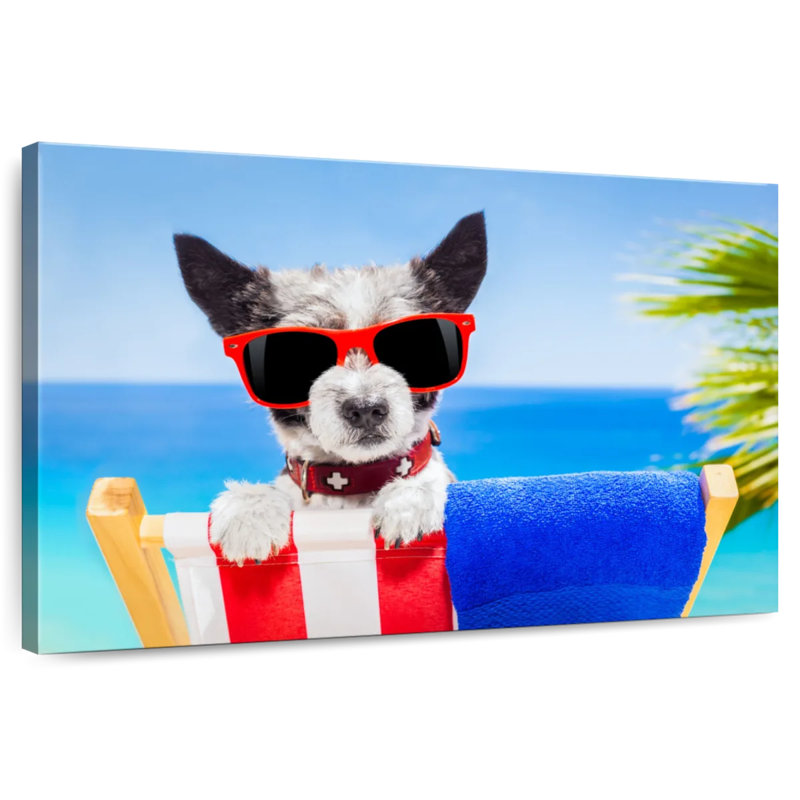 Ketti Beach Chic Dog, 20" H x 30" W