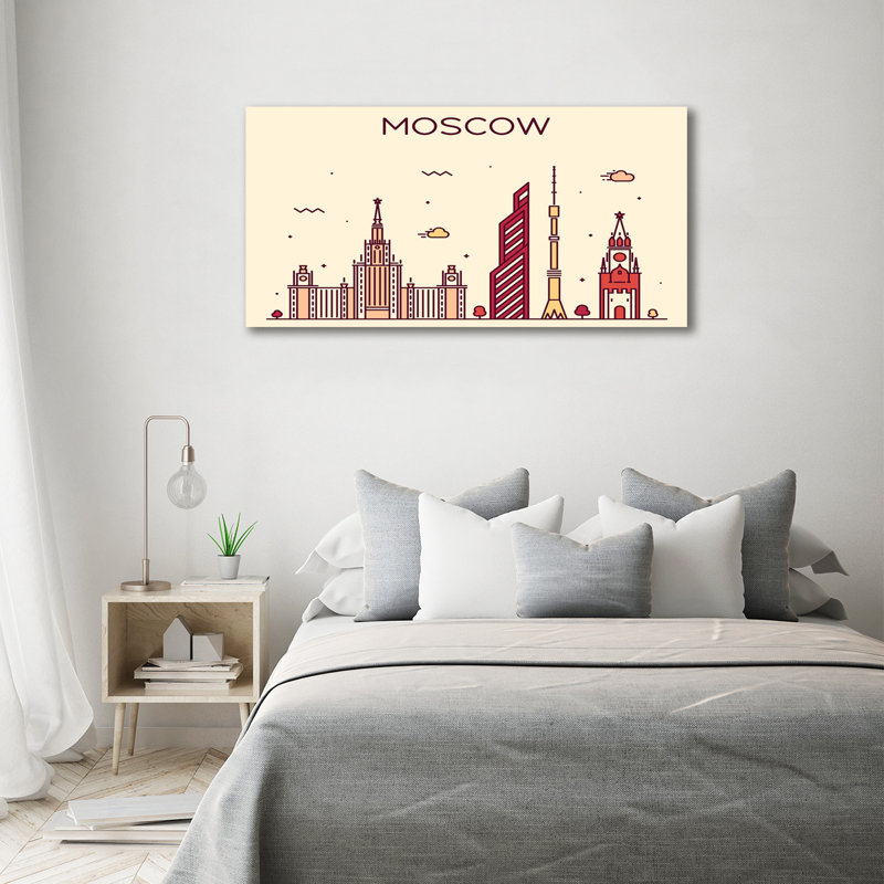 Moscow Buildings - No Frame Print on Canvas
