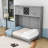 Queen Murphy Bed with Flexible Slats and Shelves-241609335