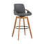 Tabouret de bar luxueux en similicuir et pivotant-110606703-110606701