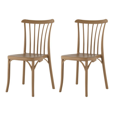 Guthfast Slat Back Resin Stacking Side Chair