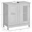 Armoire moderne sous le lavabo avec 2 portes, gris