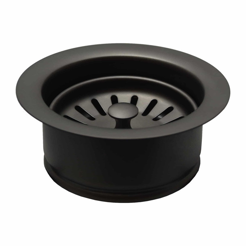 3.5" Basket Strainer with Disposer Trim, Gunmetal