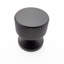 1" Round Black Knurled Knob-427592168