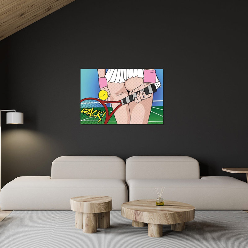 «Woman Cue» par Mark Ashkenazi - impression sans cadre, H 24 po x l 32 po x P 0,25 po