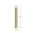 14" Gold Stainless Steel Reflective Pipe Vase-108344797-108344799