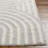 Bartletto Beige Shag Area Rug-125476102-125476098