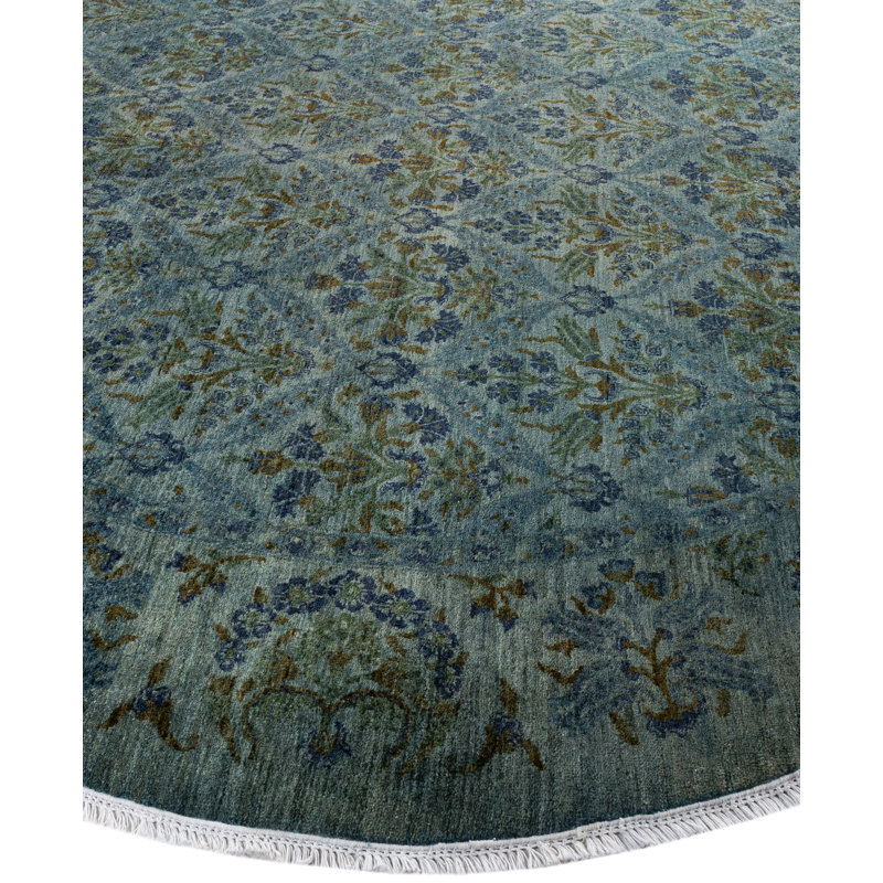 Overdyed One-of-a-Kind 10' 1" X 10' 1" Hand Knotted Area Rug