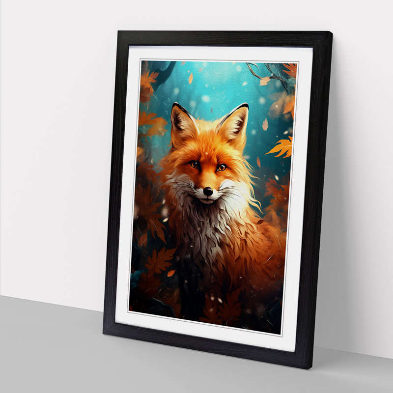 Single Picture Frame Print on Wood, 34cm H x 25cm W, Black Framed