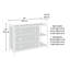 Commode standard 3 tiroirs 42,95 po Danya-505505762