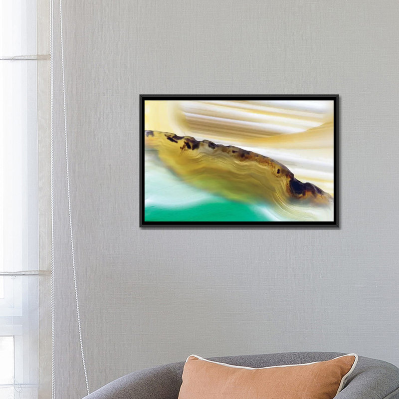 « level xi », impression sur toile, H 18 po x l 26 po x P 1,5 po, Toile avec cadre noir, Pas de tapis