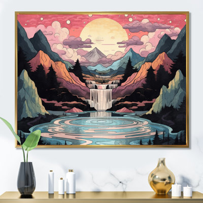 Fiery Mountain Skies II - Imprimé