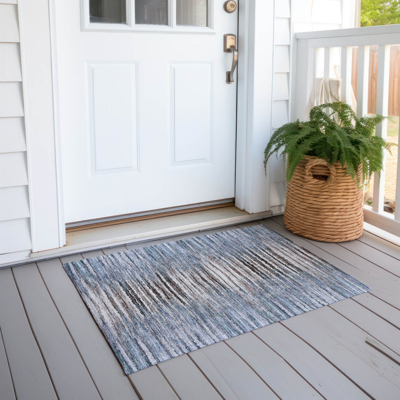 Tapis intérieur / extérieur en polyester tissé à la machine Altair, Rectangle 1 pi 8 po x 2 pi 6 po