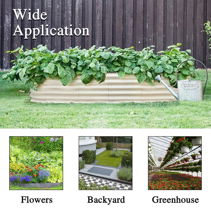 Raised Garden Bed, Beige