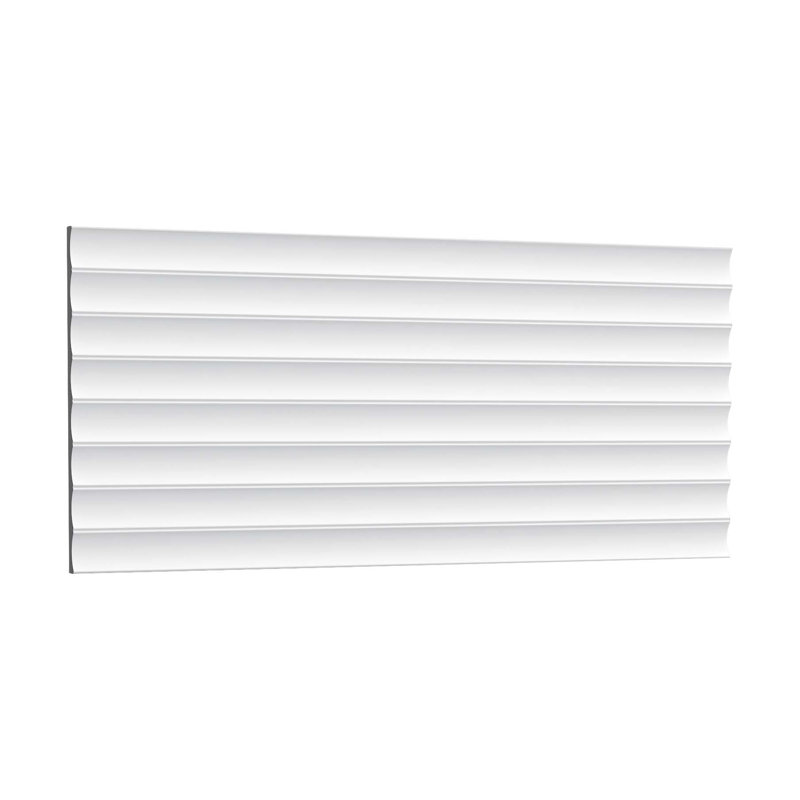 Primed White 3D Textured Polyurethane Panel Moulding