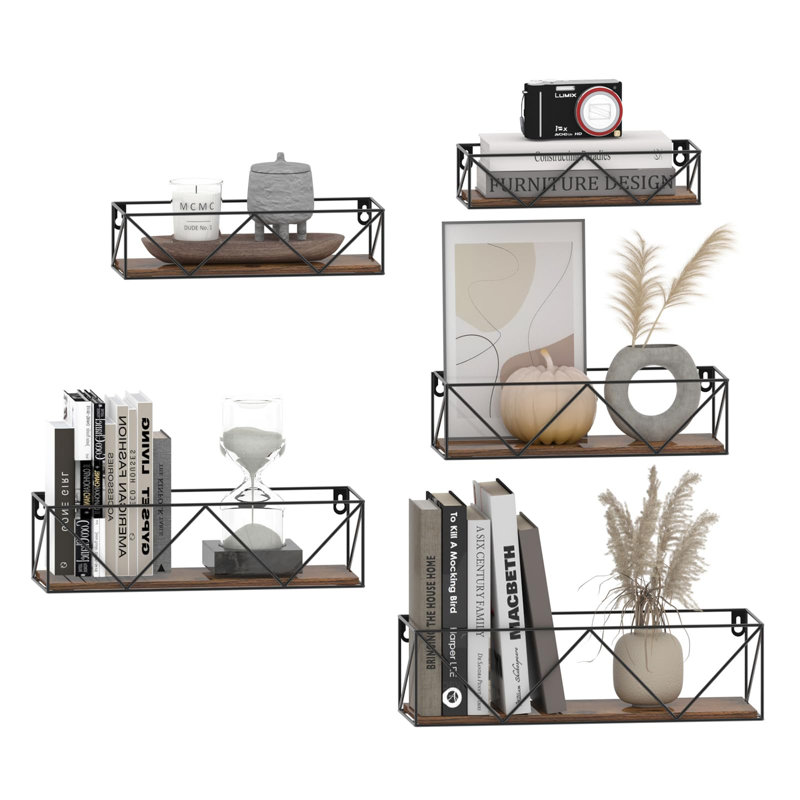 Biram Floating Shelf, Brown
