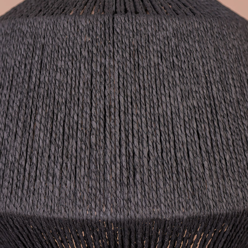 37.5cm H Drum Lamp Shade ( Uno ), Black