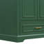 Meuble-lavabo autoportant de 30 po avec lavabo en céramique, 1 tiroir, 2 portes à fermeture en douceur, tablettes doubles, poignées élégantes, cadre de rangement moderne facile à entretenir, autoportant, alliage de zinc-480010670-480010669