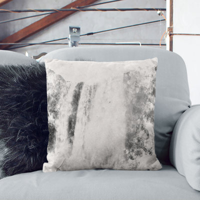 Skogafoss Waterfall Iceland Cushion with Filling