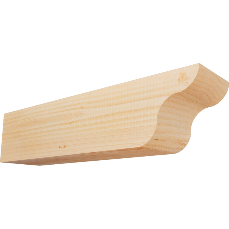 Queue de chevron lisse Carmel, Douglas, H 6 po x l 5 1/2 po x L 24 po