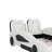 Twin Race Car-Shaped Platform Bed With Wheels-1893214982