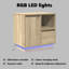 Bedside Cabinet 50 X 34.5 X 50 Cm Engineered Wood-1051023054