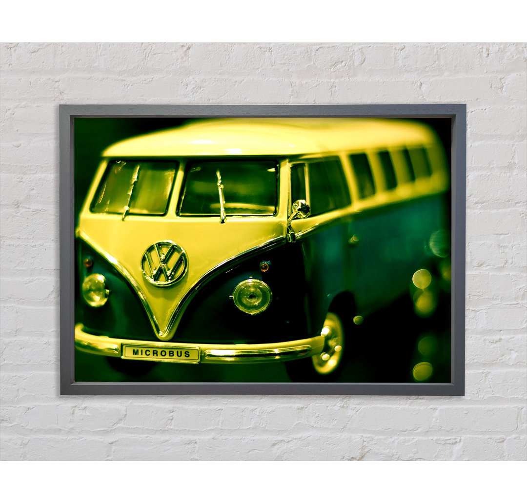 Volkswagen Bus Toy - Einzelner Bilderrahmen Kunstdrucke auf Leinwand