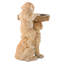22"H Playful Puppies and Cardinal Resin Birdbath