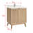 Blancheville 30 In. Single Sink Freestanding Bath Vanity In White Oak With Carrara Quartz Top-1602867552