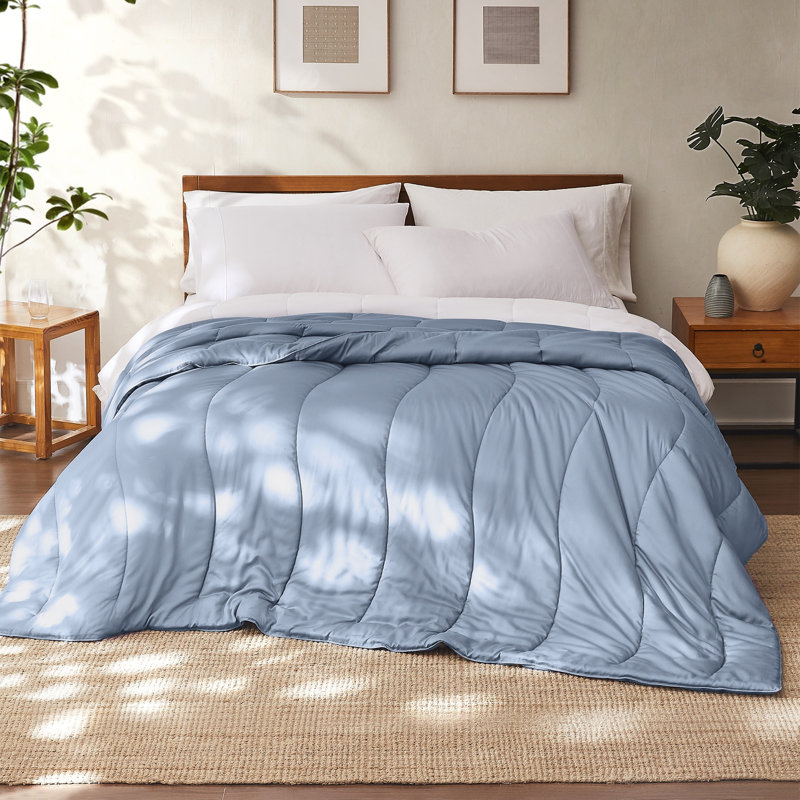 Modern Threads TENCEL Lyocell Luxury Ultra Soft Down Alternative Comforter, Blue, King Comforter