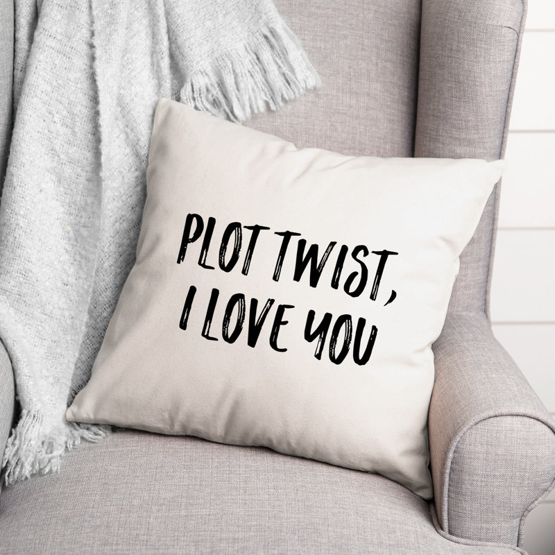 Coussin Plot Twist, I Hate You, 16 po x 1 po