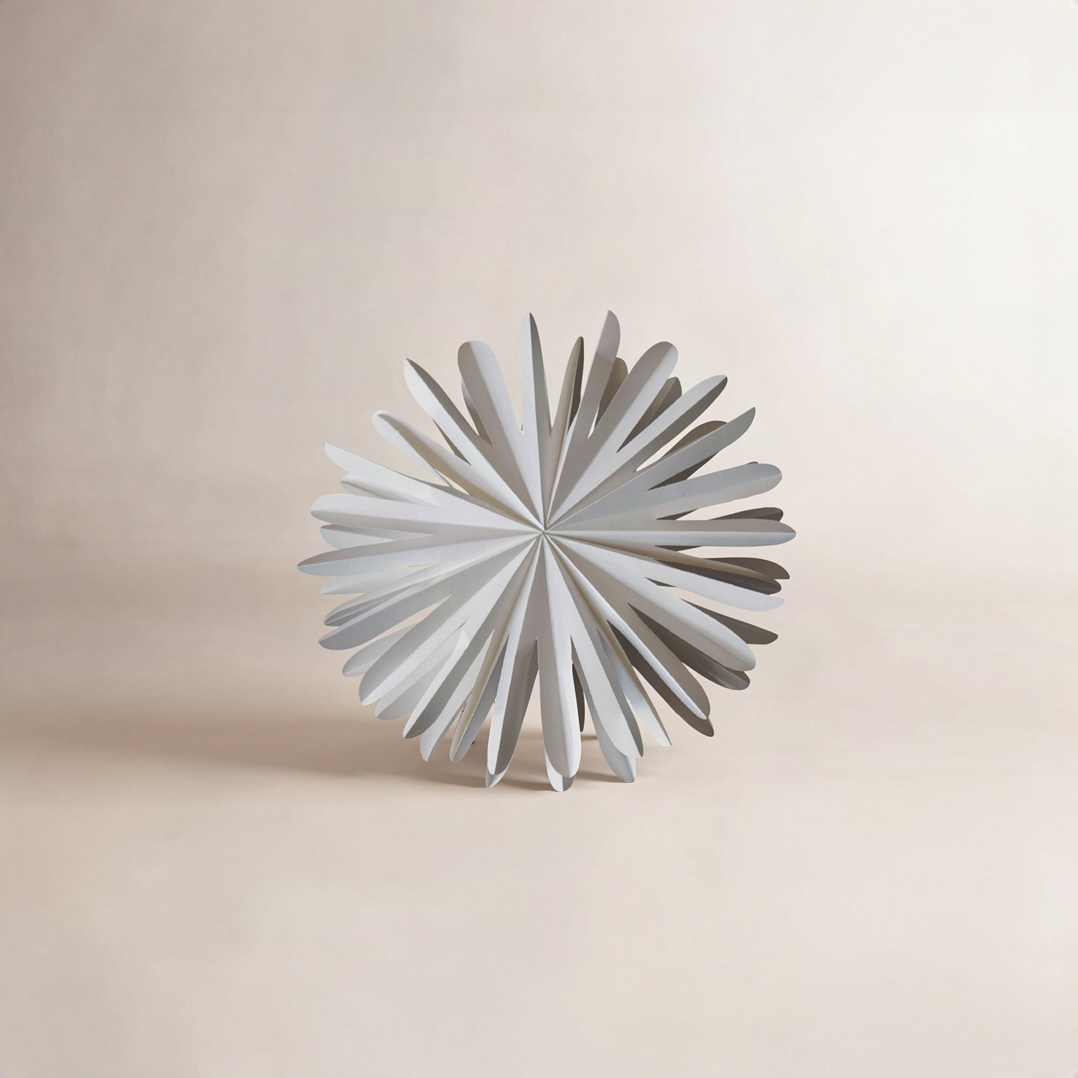 Paper Flake Sculpture, 15.75'' H x 15.75'' W x 15.75'' D