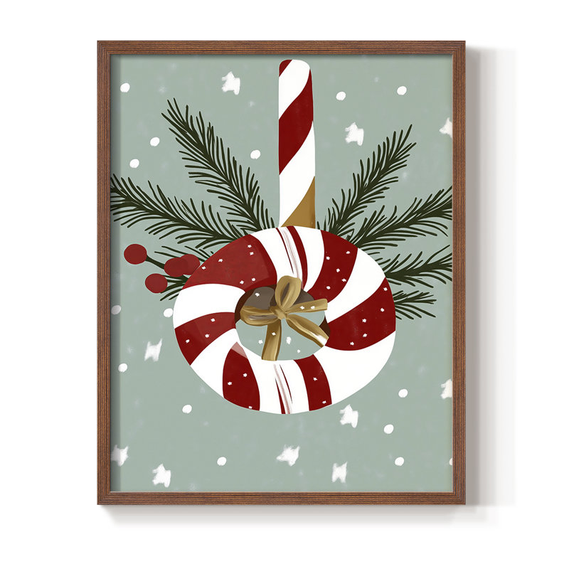 Christmas Holiday Art DCCC Framed Print - Solid Wood, H 21 po x l 17 po, Noyer