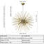Lustre spoutnik 9 lumières 28 "doré