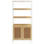 174.7 cm H x 76.4 cm W Steel Ladder Bookcase