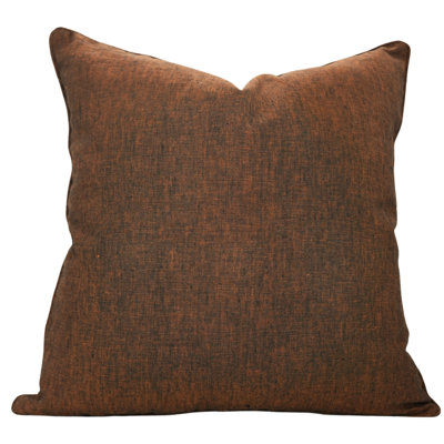 Fabdivine Home Essentials – Elegant Solid Cushion Cover, Brown
