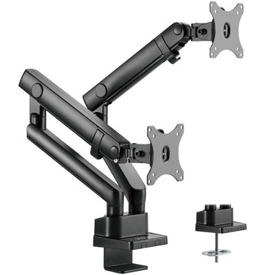 Mechanical Arm Dual Monitor Desk Mount