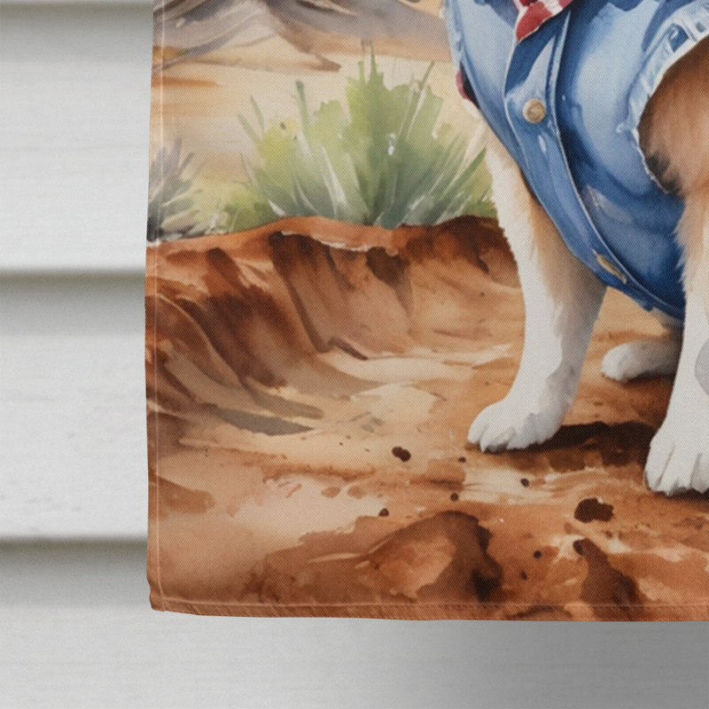 Drapeau Cowboy Welcome House, Loulou de Poméranie