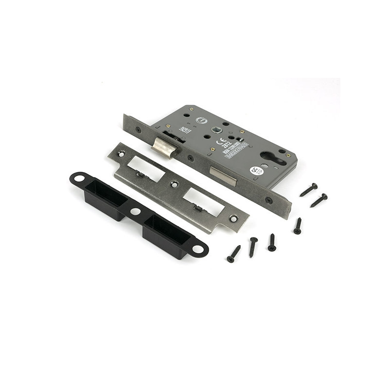Euro Din Sash Lock, Pewter Patina