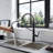 Nette Single-Handle Kitchen Faucet with Pull Down Sprayer-110891098