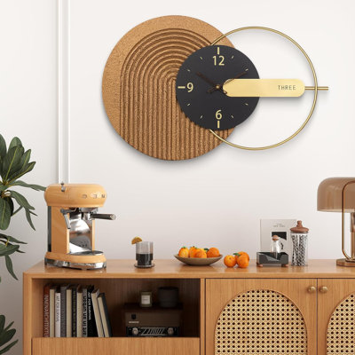 Modern Large Wall Clock For Living Room Decor, Silent No-Ticking Battery Operated Wall Art Clock With Nordic Elegance, Durable Metal Frame For Bedroom, Kitchen, Home Office, Entryway