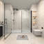 72.01'' W 0.39'' H Reversible Shower Enclosure