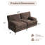 Canapé modulaire surdimensionné en chenille-103297313